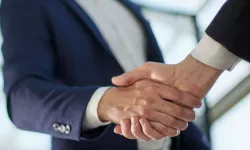 Business partnership meeting concept. Image businessman's handshake
