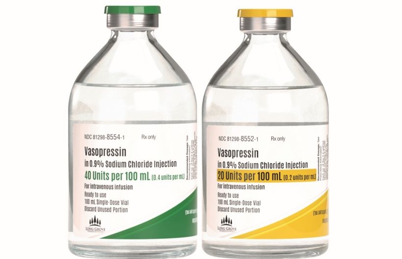 Two bottles of Vasopressin